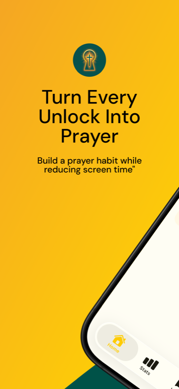 GraceLock app preview showing prayer prompts and app blocking